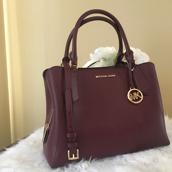 New Michael Kors Large Kimberly Satchel - Picture 2 of 8